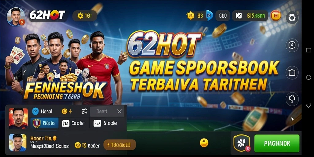 Tampilan gameplay Sportsbook yang menarik dan informatif.