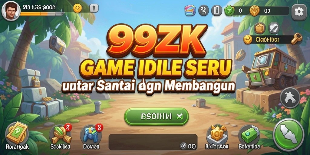 Tampilan gameplay menarik dari 999ZK yang menunjukkan mekanisme Idle.
