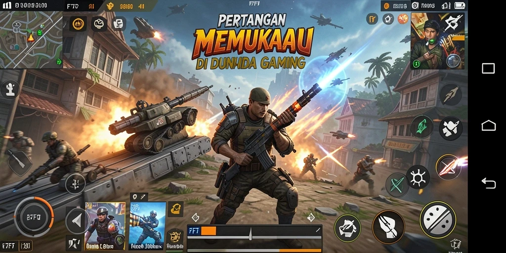 Tangkapan layar F7F7 menampilkan pertarungan penuh aksi yang mendebarkan.