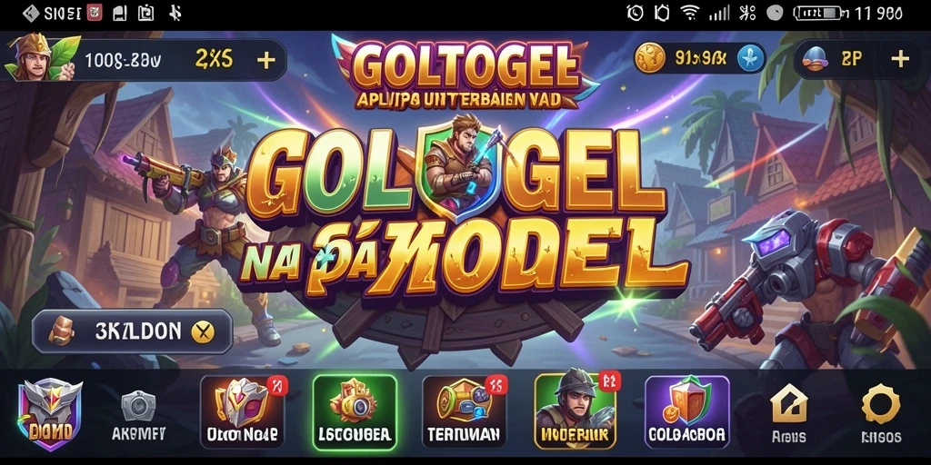 Tampilan antarmuka GOLTOGEL yang intuitif dan menarik.