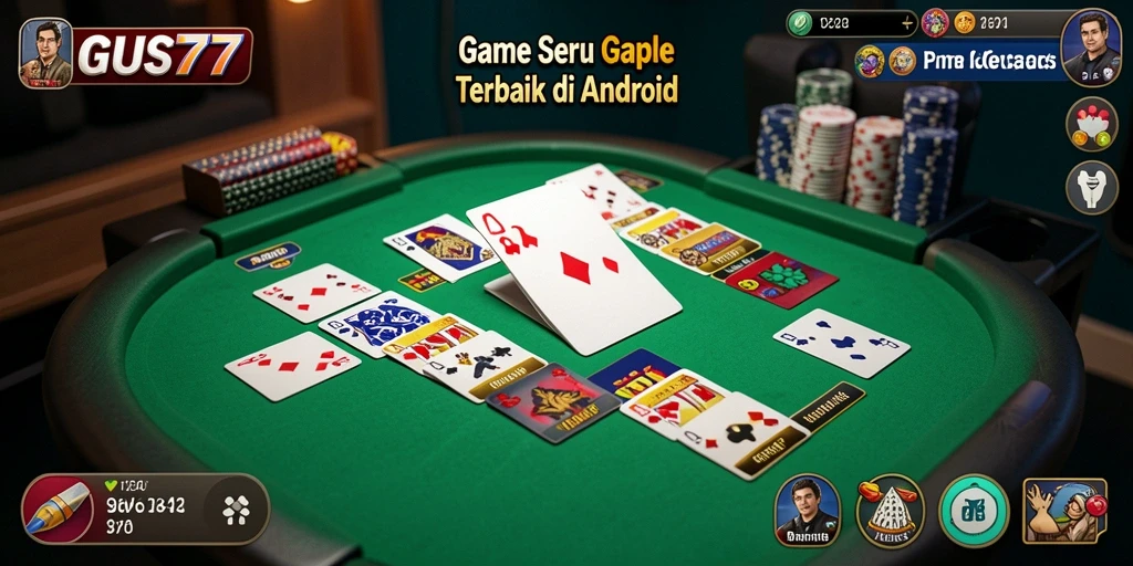 Tampilan menarik dari GUS77 saat bermain Gaple secara online.