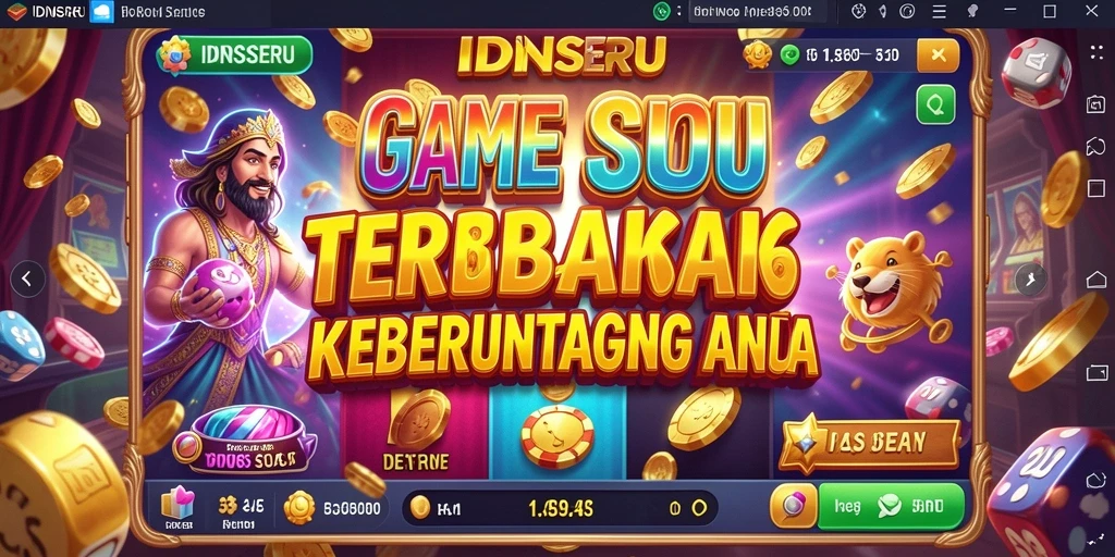 Tampilan gameplay Slot IDNSERU yang menakjubkan dan interaktif.