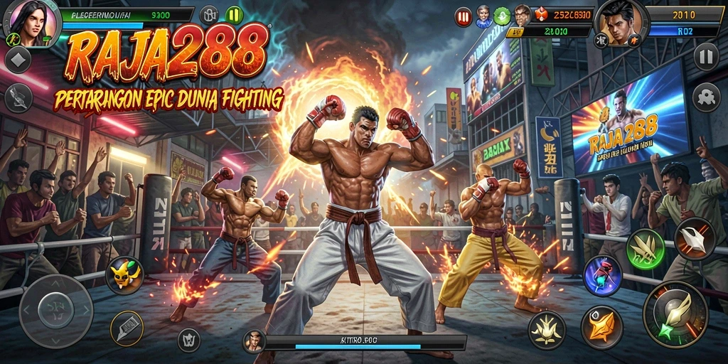Gameplay seru dalam pertarungan RAJA288.