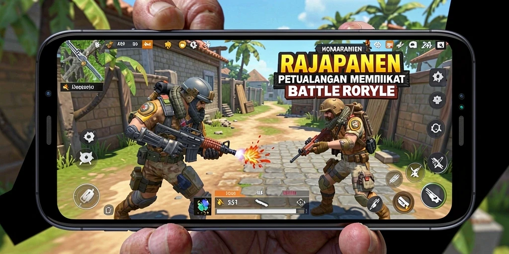 Tampilan menegangkan saat pertarungan di arena RAJAPANEN.