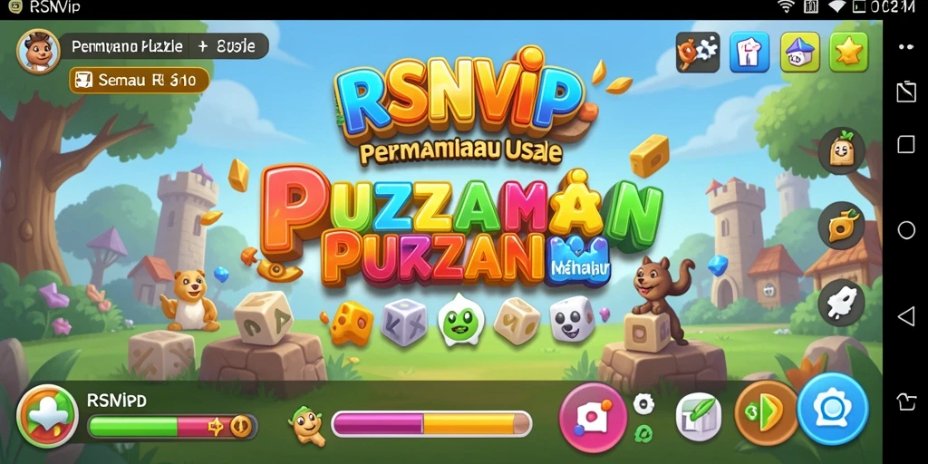 Screenshot gameplay RSNVIP menunjukkan tantangan puzzle yang menarik dan interaktif.