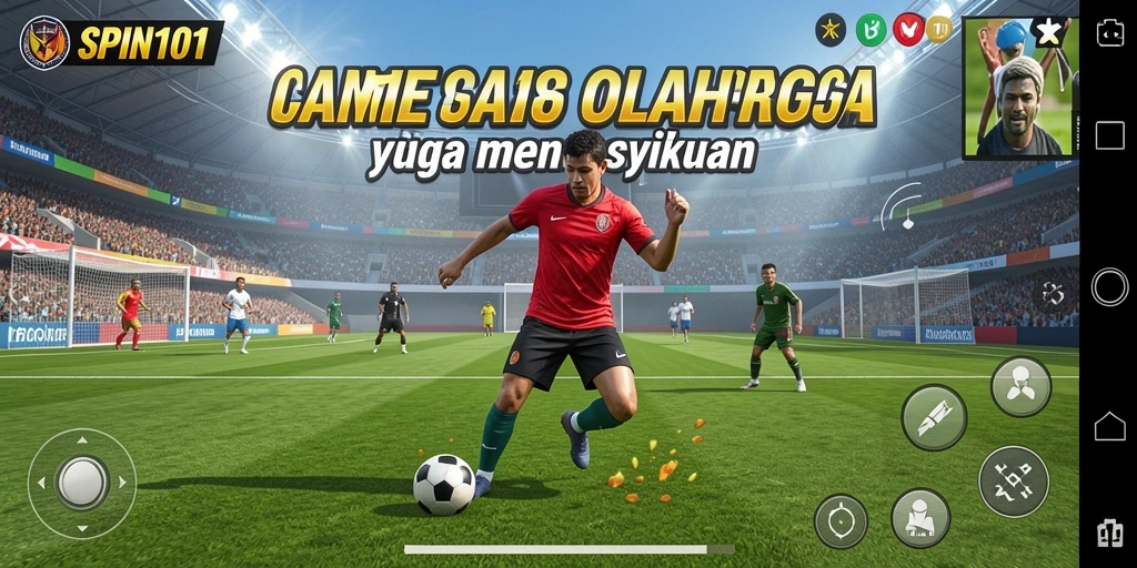 Screenshot SPIN101 menampilkan gameplay seru dengan aksi olahraga yang mendebarkan.