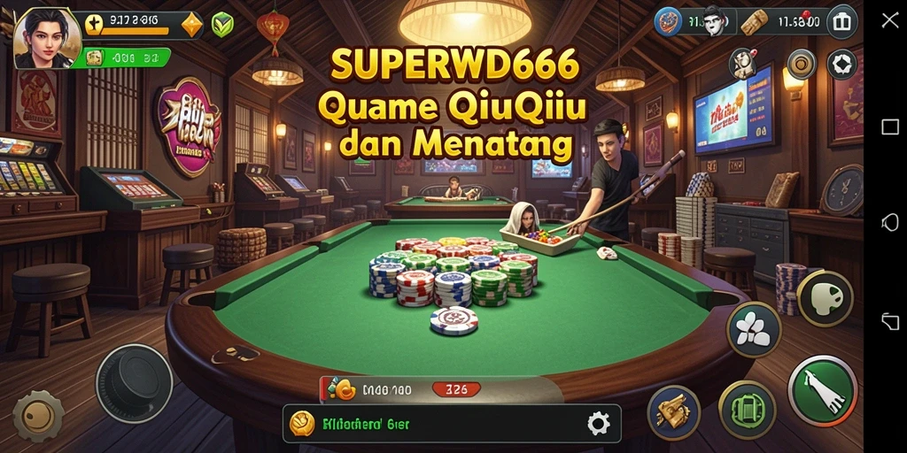 Tangkapan layar gameplay QiuQiu yang menegangkan dan seru.