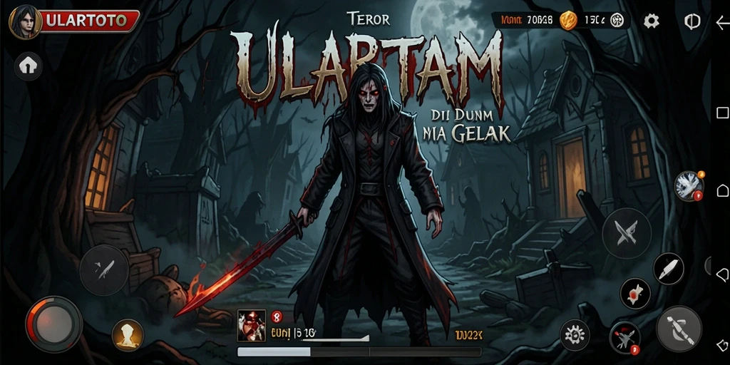 Screenshot gameplay yang menegangkan di ULARTOTO.