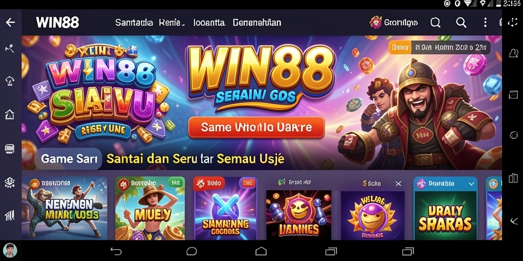 Screenshot gameplay WIN88 yang menampilkan keseruan bermain Casual.